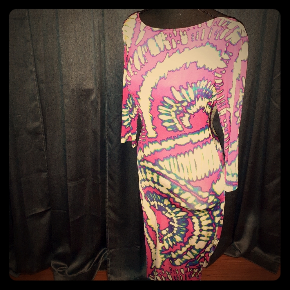 Hot Pink Neon Party Dress